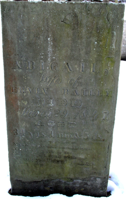 Abigail Bailey Headstone